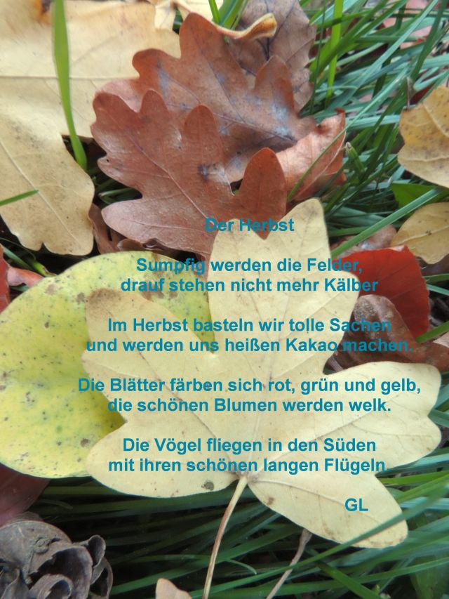 Herbstgedichte – Gemeindeschulen